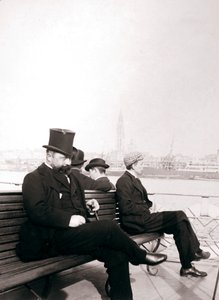 Feribottaki yolcular, Rotterdam, 1898. by James Batkin