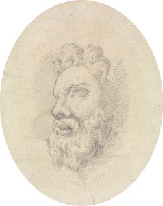 sakallı bir adamın başı by James Bruce