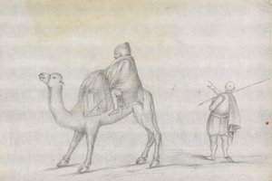 Gezgin ve Devenin Üzerindeki Adam by James Bruce