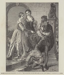 Chevalier Bayard'ın Brescia'dan Ayrılışı by James Clarke Hook