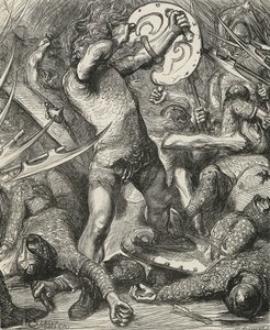 Hereward Norman ev sahibi ile yolunu kesiyor by James Cooper