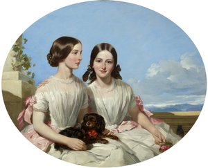Kızkardeşler, Annie ve Henrietta Marie Shaw (tuval üzerine yağlı boya)