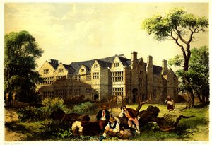 Sawston Salonu, Cambridgeshire, 1848 by James Dafforne