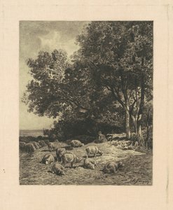 Koyunlu Manzara by James David Smillie, after Charles Émile Jacque