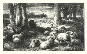 Bir Country Churchyard'da yazılı ağıt by James Dawson Watson