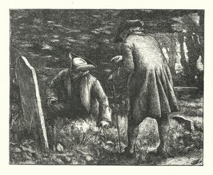Bir Country Churchyard'da yazılı ağıt by James Dawson Watson