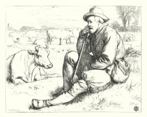 Mean Estate En Mutlu (gravür) by James Dawson Watson