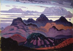 Derin Alacakaranlık, Pireneler, c.1912-13 (panelde yağ) by James Dickson Innes