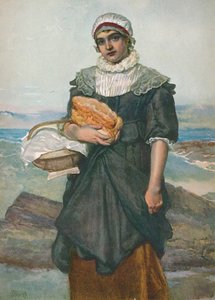 Bir Fransız Balıkçı Kız, c1890, 1906. by James Dromgole Linton