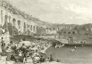Amphitheatre at Nismes  by James Duffield Harding