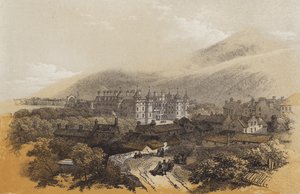 Holyrood Sarayı (chromolitho) by James Duffield Harding