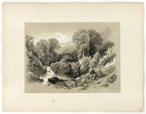 Pitoresk Seçimlerden Kızak Köprüsü by James Duffield Harding