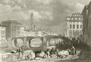 Santa Trinita Köprüsü by James Duffield Harding