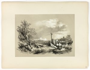 Pitoresk Seçimlerden Tynemouth Kalesi by James Duffield Harding