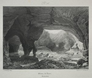 Antik Fransa'da pitoresk ve romantik yolculuklar. Franche-Comté: Lison'un Kaynağı by James Duffield Harding
