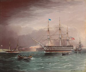 ABD Arka planda Fort Monroe ile Amerikan İç Savaşı