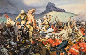 Boers ve Yerliler (kağıt üzerine guaj) by James Edwin McConnell