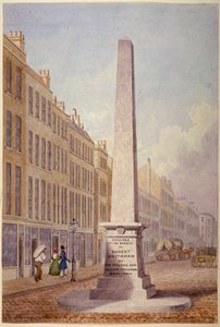 Farringdon Street ve Fleet Street kavşağında Anıtı, City of London, 1833 by James Elmes