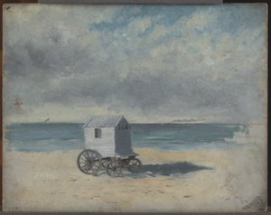 Sahilde Yüzme Kulübesi by James Ensor