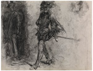 Don Kişot (kağıt üzerinde bulunur) by James Ensor