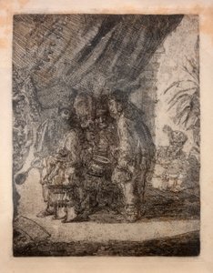 Ünlü İranlı doktorlar Iston, Pouffamatus, Cracozie ve Transmouffe, Arabela Savaşı'ndan sonra Darius'un Taburesini incelerken by James Ensor