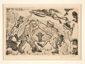 Les pöch?s capitaux (Ölümcül Günahlar) portföyünden La colère (Gazap) by James Ensor