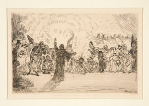 Dilencilere İsa (Mesih ve Dilenciler) by James Ensor
