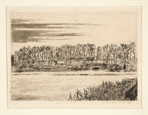 Le pont du bois? Ostende (Oostende Ormandaki Köprü) by James Ensor