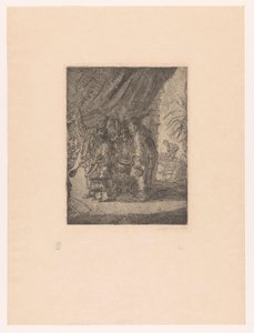 İranlı doktorlar Kral Darius Iston, Pouffamatus, Cracozie et Transmouff, célèbres médecins persans muayene eden les selles du roi Darius après la bataille d'Arbelles'in bağırsak hareketlerini inceliyor by James Ensor