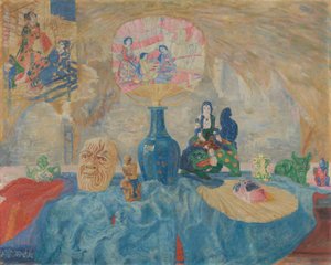 Çin Seramikleri ile Natürmort by James Ensor