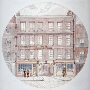 22 ve 23 Farringdon Caddesi, Londra Şehri, c1855.
