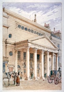 Kraliyet Tiyatrosu, Haymarket, Westminster, Londra, c1840