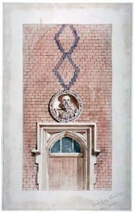 Van Dun Almshouses, Caxton Caddesi, Londra, 1852. by James Findlay