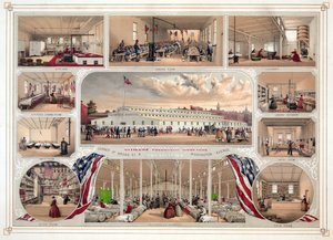 Vatandaş Gönüllü Hastanesi için poster, Philadelphia, pub. 1862