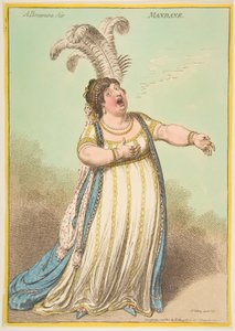 Bir Bravura Havası. Mandane, 22 Aralık 1801. by James Gillray