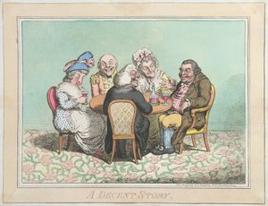 1795'te Hannah Humphrey tarafından yayınlanan İyi Bir Öykü (el boyaması gravür)