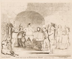 Ulusal Borçları Ödemenin Yeni Bir Yolu by James Gillray