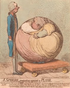 Uçağa Karşı Yansıyan Küre, 3 Ocak 1792., 3 Ocak 1792. by James Gillray