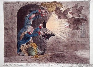 yarasa yakalama by James Gillray