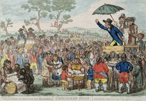 Kopenhag Evi, Hannah Humphrey tarafından 1795 yılında yayımlanmıştır (el boyaması gravür) by James Gillray