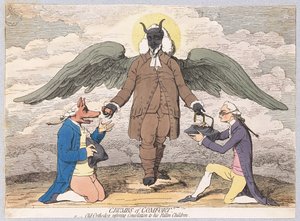 Rahatlığın Kırıntıları veya Düşmüş Çocuklarına Teselliyi Geri Veren Eski Ortodoks, pub. 1782 (el renkli gravür)