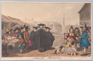 Flaman Karakterler, pub. 1822 (el renkli gravür)