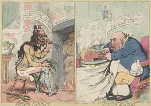 Fransız Özgürlük. İngiliz Köleliği, 21 Aralık 1792., 21 Aralık 1792. by James Gillray
