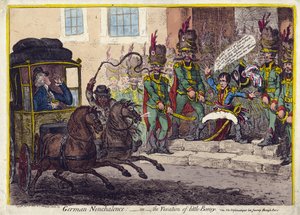 ALMANCA SABIRLILIK VEYA KÜÇÜK KEMİKLİLERİN ÜZÜLMESİ. 1803 (gravür) by James Gillray