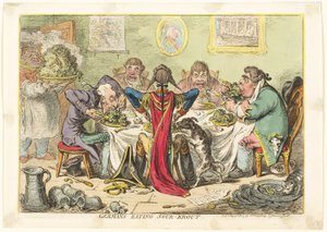 Almanlar ekşi krout yiyor by James Gillray