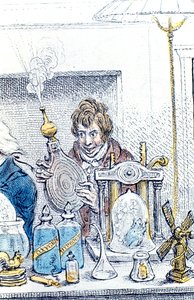 Humphry Davy, İngiliz kimyager ve mucit, 1802 by James Gillray