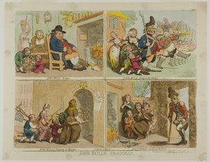 John Bulls İlerleme by James Gillray