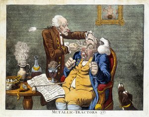 Yüzündeki düğmeleri kaldıran adam by James Gillray