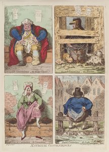 Ulusal kolaylıklar, 1769 by James Gillray