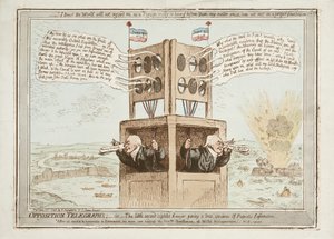 Muhalefet Telgrafları veya Gerçek Bir Vatansever Bilgi Örneği Veren Küçük İkinci Görüşlü Avukat, 21 Haziran 1798 by James Gillray